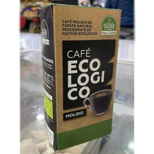 Café molido de tueste natural procedente de cultivo ecologico